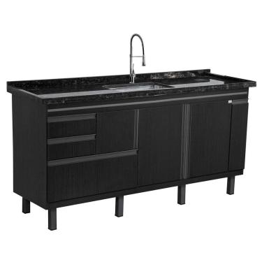 Imagem de Gabinete de cozinha Fortaleza para pia de 1,44 m