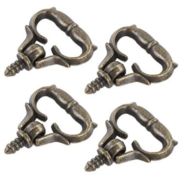 Imagem de Puxador Rosqueado Em Miniatura, Puxador Antigo de Liga para Gavetas, Caixas de Madeira, Caixas de Vinho, Caixas de Mooncake, Puxador de Parafuso Decorativo