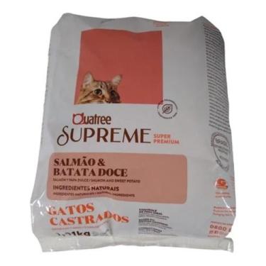 Imagem de Ração Quatree Supreme Gatos Castrados Salmão e Batata doce 1kg