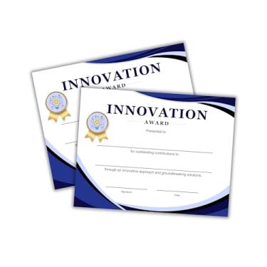 Imagem de Innovation Award Certificate of Achievement 30pk 21,6 x 28 cm Entrepreneur Excellence Creativity STEM Science Fair Small Business Students Company