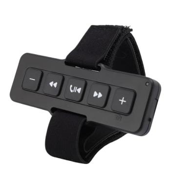 Imagem de Asixxsix Botão de Mídia Bluetooth, Controle Remoto e Sem Fio de Música para Motocicleta para Bicicleta de Carro, Música Bluetooth Chama Controle Remoto Com Adesivo e Cinta