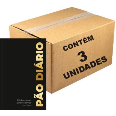 Imagem de Kit 3 livros pão diário vol. 29  devocional ano 2026 - capa preta - PU