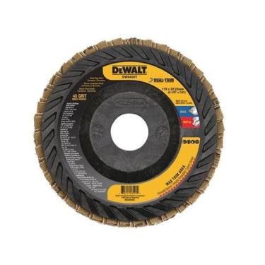 Imagem de Disco de Lixa Flap 4.1/2" x 22mm para Metais/Inox Dewalt DW8408T Grão 
