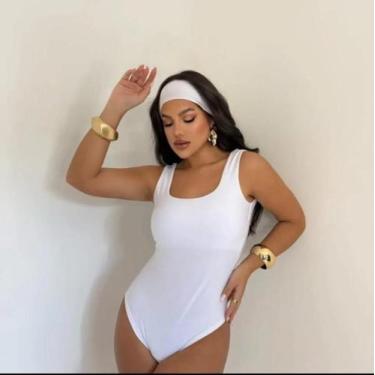 Imagem de Body Feminino Elegante Justo Decote Quadrado Moda - IMPERIO K MODAS, B