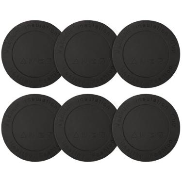 Imagem de Prurex Protetores inferiores de silicone para Hydro Flask 1,814.4 g, Yeti 1,020.6 g, CIVAGO 32/1,134.0 g, frasco de ferro 32/1,134.0 g, protetores inferiores de borracha antiderrapantes (pacote com 6