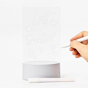 Imagem de Luminária de Mesa Vidro Iluminado Interativo com Canetinha