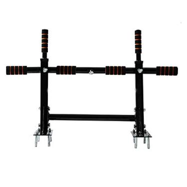 Imagem de Fitness interno e uso doméstico barras paralelas únicas equipamento de perfuração de parede barra pull-up sistema de fitness treinador (cor: preto tamanho: 94 x 61 x 51 cm)