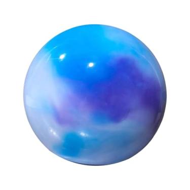 Imagem de harayaa Bola de ginástica rítmica, ioga e dança, e leve, 18 cm (7,09 polegadas), ideal para competições, exercícios treinamento de dança, Nebulosa Arco-Íris