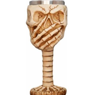Imagem de Taça de Caveira Tampando a Boca - "Taça de Caveira Tampando a Boca" - 