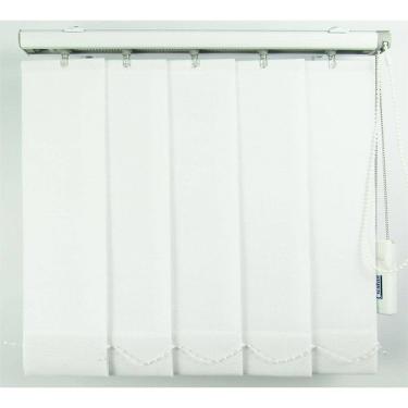 Imagem de Persiana Vertical Em Tecido Crisdan Largura 2,10 X 2,20 Altura Branco
