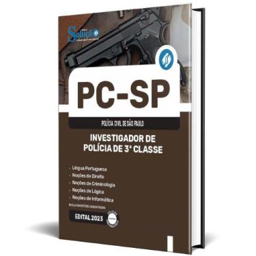 Imagem de Apostila Pc Sp 2024 - Investigador De Polícia De 3 Classe - Editora So