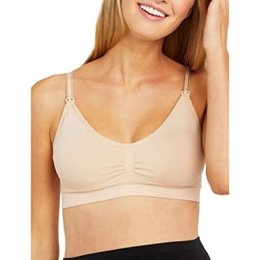 Imagem de Motherhood Maternity Sutiã feminino sem costura para maternidade e amamentação com bojo BRRR° Triple CHILL A-D+ Missy & Plus Size, AvgBustedNude, Grande, Avgbustednude, G