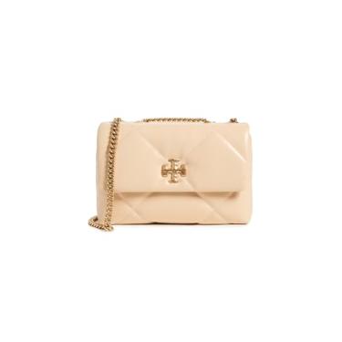 Imagem de Tory Burch Bolsa de ombro conversível pequena Kira Diamond Quilt Vanilla Soft Serve, Baunilha macia, One Size