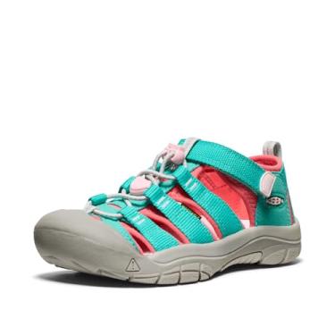 Imagem de KEEN Sandália infantil Newport H2 com bico fechado, Brilhante Aqua/Pink-a-boo, 17