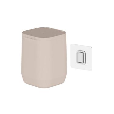 Imagem de Lixeira de Piso/Parede Aura Bege 6L - Ou