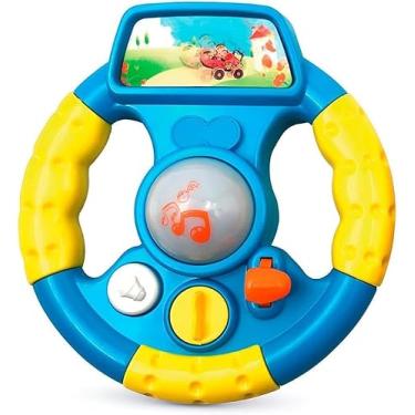 Imagem de Volante Infantil Interativo Musical Educativo com Luz. Estimula a Coordenação Motora, a Percepção Visual e Auditiva, além de Promover a Imaginação. Treina as Cores, a Visão e a Criatividade dos Pequenos!