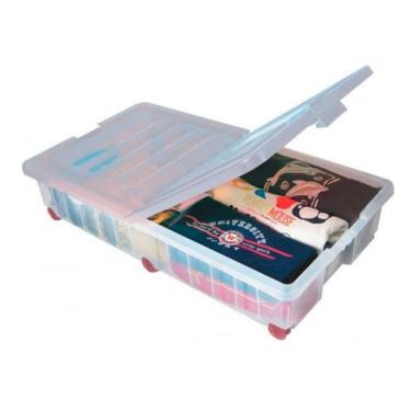 Imagem de Caixa Organizadora Transparente 45 Litros Or-12 São Bernardo