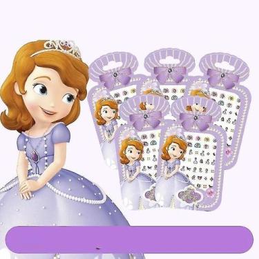 Imagem de Conjunto de adesivos de maquiagem e unhas Frozen 2 Elsa, Anna, Branca 