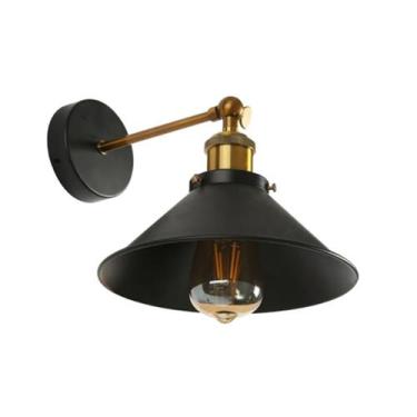 Imagem de Lâmpada de parede LED Bronze E27 com tela decorativa - Lightbek Offici