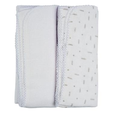 Imagem de Manta Flanelada 02 Unidades 79 cm x 80 cm Baby Joy Clássicos