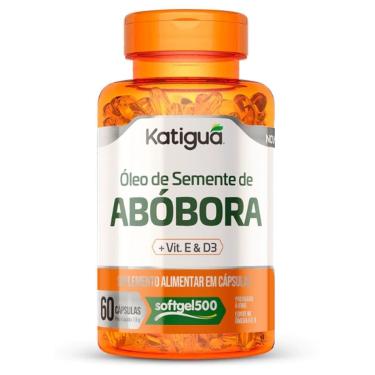 Imagem de Óleo de Semente de Abóbora + Vitamina D3 & E - 60 cápsulas - Katiguá-Masculino