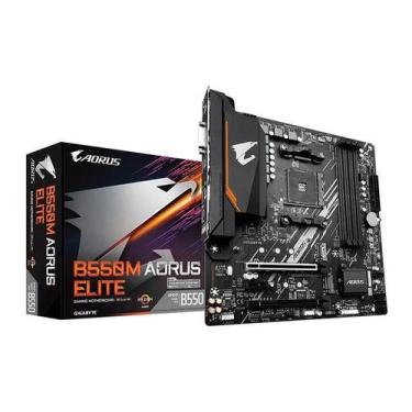 Imagem de Placa Mae Gigabyte B550M Aorus Elite, DDR4, Socket AMD AM4, M-ATX, B55