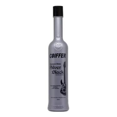 Imagem de kit combo 3 unidades shampoo tonalizante silver black coiffer 300ml