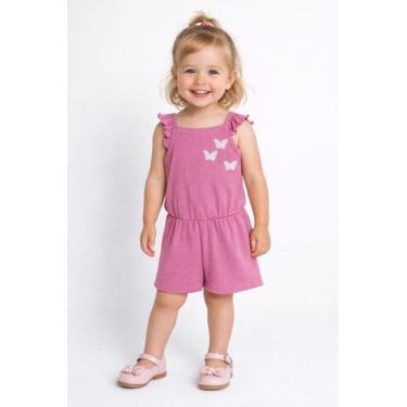 Imagem de Macacão Malha Infantil Para Menina - PINK - Lecimar, 1, Pink