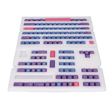 Imagem de Teclas inglesas, substituição Teclado mecânico de 128 teclas Design ergonômico para teclado Acessórios para teclado universal para presente
