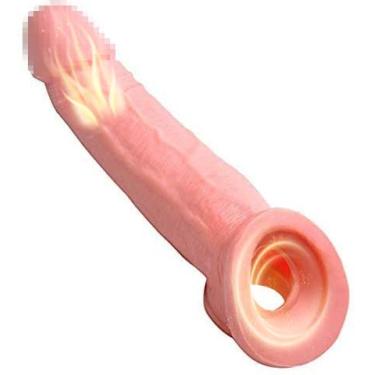 Imagem de Capa Peniana Transparente com Veias Salientes e Glande meia capa peniana em silicone UU34208