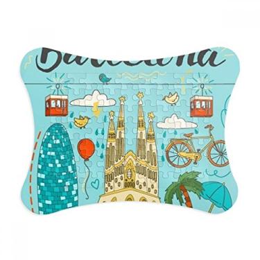 Imagem de Moldura de quebra-cabeça da Família Sagrada Espanhola Barcelona para decoração de imagem