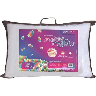 Imagem de Travesseiro Nasa Alto Marshmallow para Fronhas 50x70 Cm, Revestimento 100% Poliéster, Branco, Fibrasca