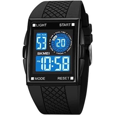 Imagem de Gosasa Homens Esportes Militares Relógios Digitais Avião Em forma de LED Luz Impermeável Relógios Impermeáveis