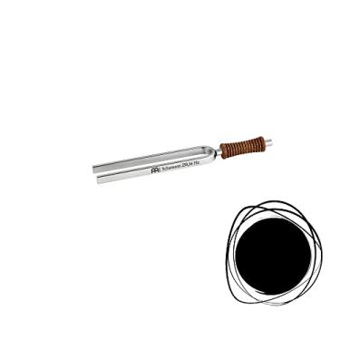 Imagem de Diapasão Planetário, Schumann — Feito na Alemanha — 250,56 Hz/H3, para terapia de cura do som, ioga e meditação, aço niquelado premium com cabo ergonômico de cortiça