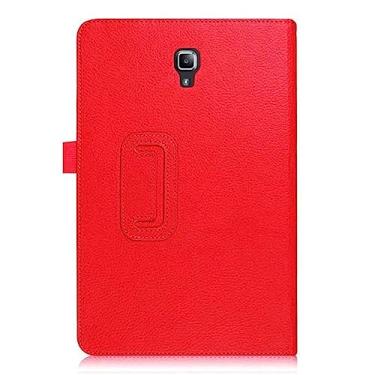 Imagem de ZZOUGYY Capa de tablet para Samsung Galaxy Tab S4 10,5 T830 T835 T837 4G LTE (versão 2018), capa de couro leve com suporte ultrafino para Galaxy Tab S4 10,5 SM-T830 T835C T837V (Li-Red)