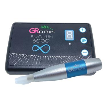 Imagem de Dermografo Gr Colors Platinum 6000 + Brinde 50 Batoques Nf-e