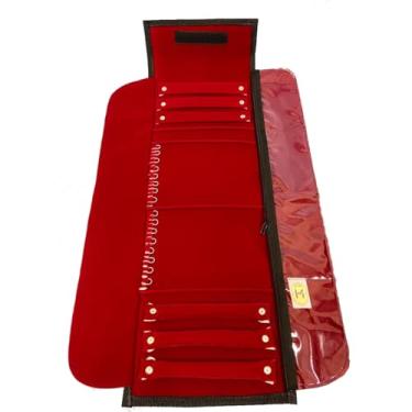 Imagem de Mostruário Pano Estojo Grande Joia Semijóias Bijus Especial (Vermelho)