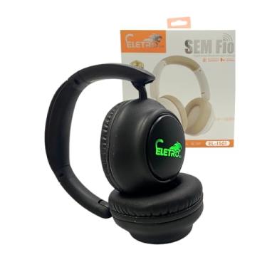 Imagem de Fone De Ouvido Earphone Portátil Bluetooth 5.0 Sem Fio Com LED ELETRO EL-1501 (Preto)