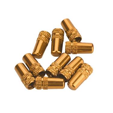 Imagem de Venda Louca Tampa da válvula de bicicleta, tampa da haste da válvula do pneu à prova de poeira 10 PCS 6g, faça você mesmo para reparador de bicicletas(ouro)