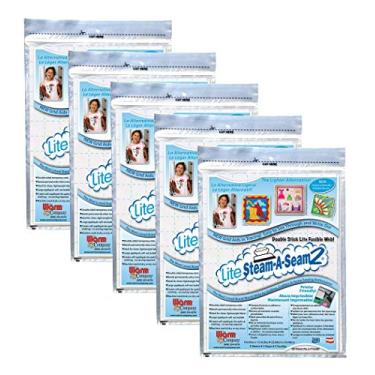 Imagem de Comprar em volume: Warm Company Lite Steam A Seam 2 Duplas Stick Fusible Web 9 pol. x 30,5 cm. Lençóis 5/pacote 5417