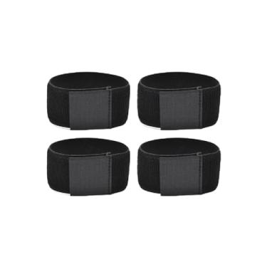 Imagem de Colaxi Correias de caneleiras de futebol, tiras fixas de caneleiras de legging, protetor de tornozelo antiderrapante, tiras de guardas de tornozelo para, 4 PCS