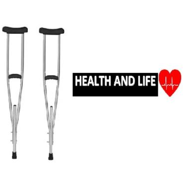 Imagem de Muleta Axilar em Alumínio Grande - par