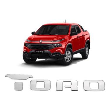 Imagem de Emblema Letreiro Fiat Toro Modelo 2014 a 2022 Peça Cromada