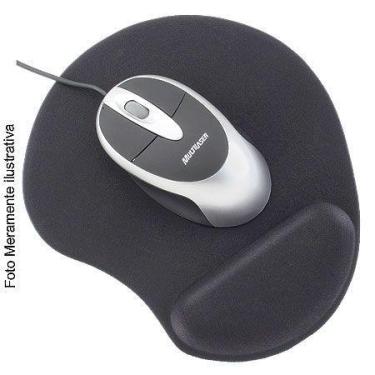 Imagem de Mouse Pad Gel Preto Ac024 - MULTILASER