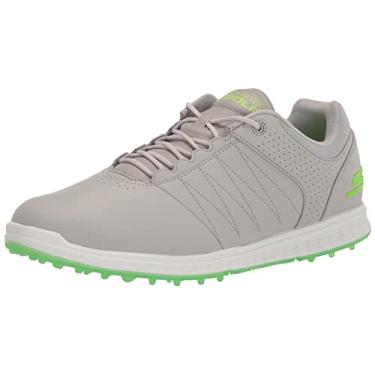 Imagem de Skechers Tênis de golfe masculino Pivot Spikeless, Cinza/limão, 45