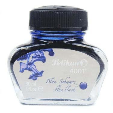 Imagem de Tinta Para Caneta Tinteiro Pelikan 4001 30ml Azul Preto