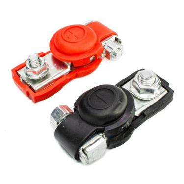 Imagem de Terminal Bateria Positivo + Negativo com Isolador Cabo 10mm a 25mm - D