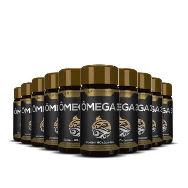 Imagem de 10x omega 3 60caps 1400mg original revenda renda extra - HF SUPLEMENTO