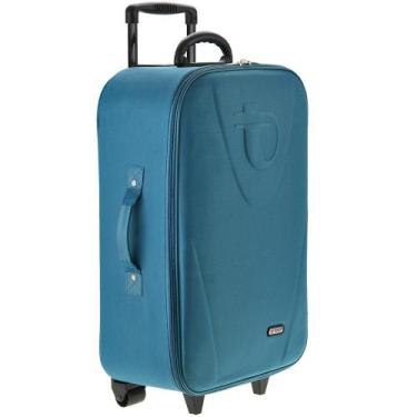 Imagem de Mala Soft Grande em tecido Tonin Linha Retrô, Verde oceano