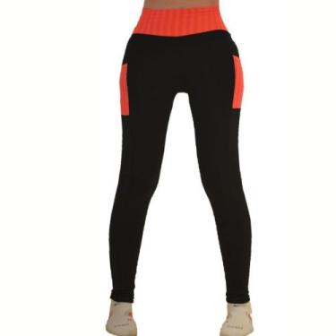 Imagem de Calça Legging com bolso para celular - suplex - look Fitness - Academi